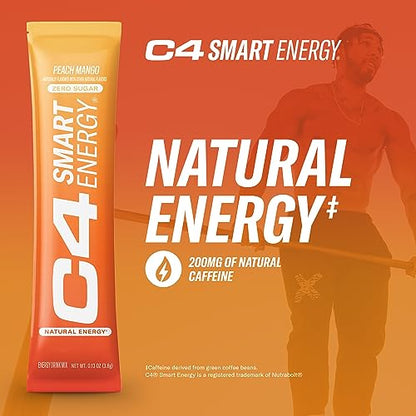 C4 Smart Energy Powder Stick Packs - Sugar Free Performance Fuel & Nootropic Brain CellucorUS supplements