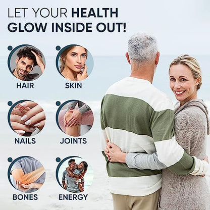 Marine Collagen Capsules 1455mg - Naticol Type 1 Collagen Supplements for Women & Men maxmedixUS supplements