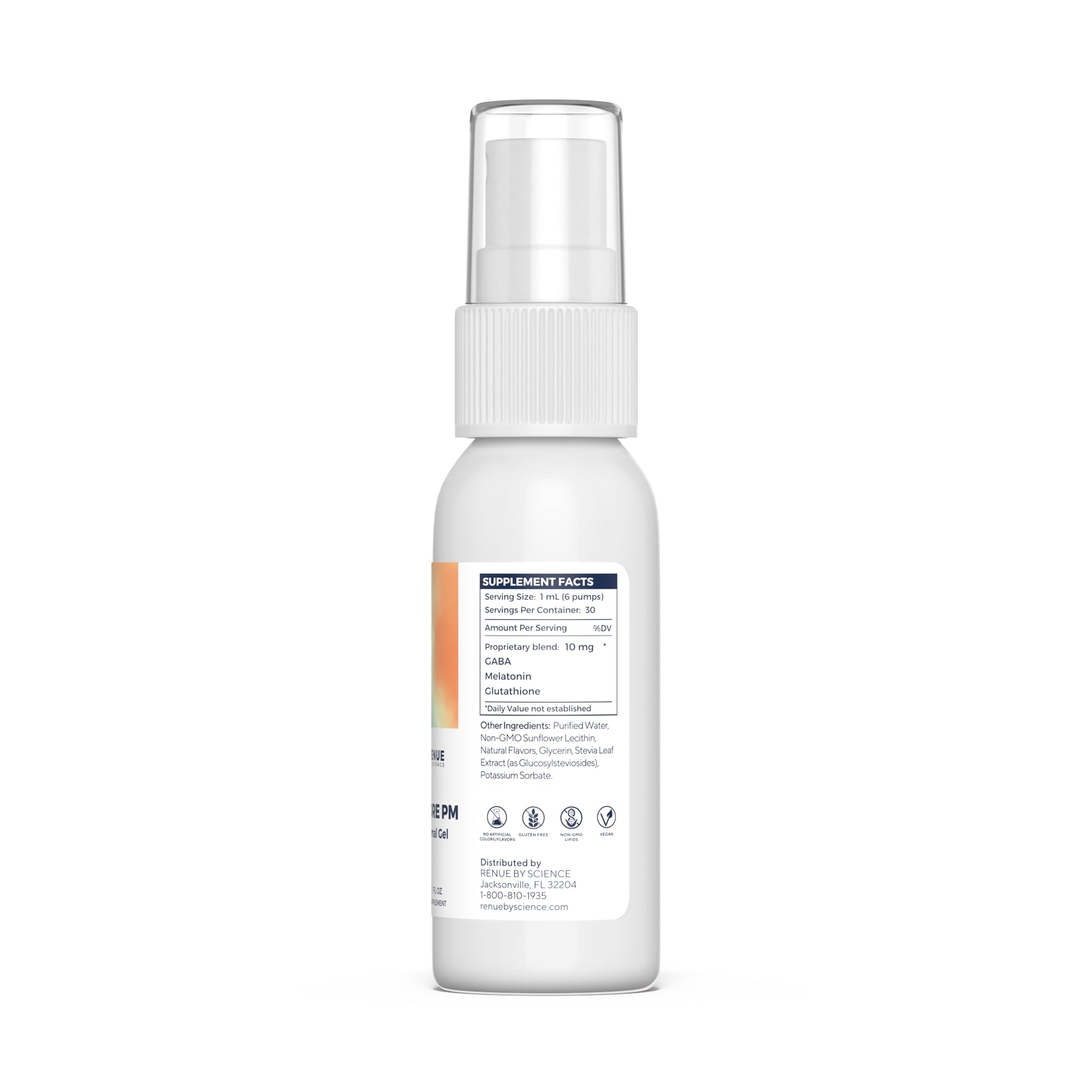 Renue By Science Restore PM | Liposomal Melatonin GABA Supplement Spray | 30ml Spray with Melatonin Glutathione & GABA 10mg - Sleep Aid Melatonin | Non-GMO | Made in The USA & Third Party Tested Renue By ScienceUS supplements