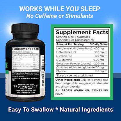 TRUTHENTICS Night Metabolism Booster for Men & Women - Night Time Fat Burner TRUTHENTICSUS supplements