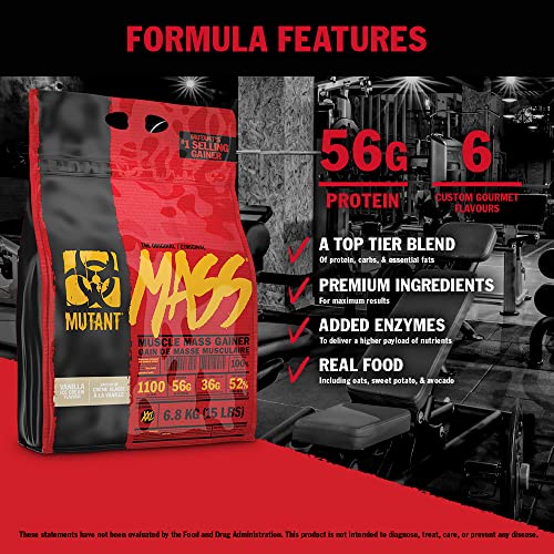 MUTANT Mass Weight Gainer Protein Powder, High-Calorie Workout Shakes MutantAu supplements