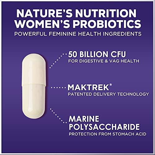 Probiotics for Women 4-in-1, 50 Billion CFU + Prebiotics, Vaginal Women's Probiotic Nature's NutritionAu supplements