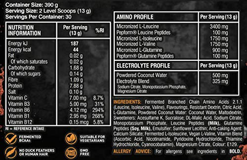 Grenade Defend BCAA Powder, Strawberry Mango, 390 g (7 g BCAA's Per Serving GrenadeUS supplements