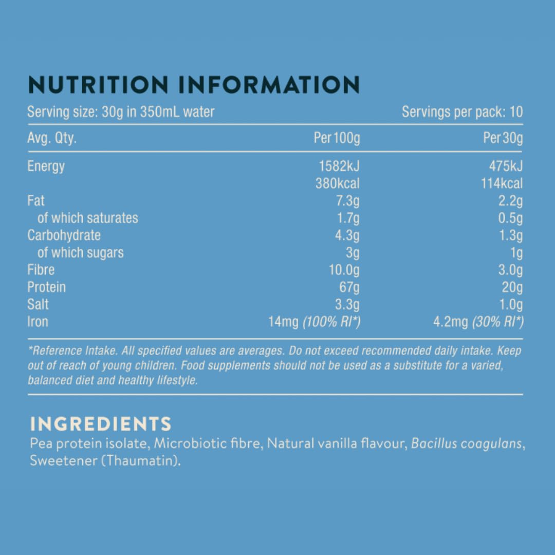 Nuzest - Protein + Microbiotics – Gut Health - Plant Protein Powder - French Vanilla, 300g (10 Servings) NuzestAu supplements