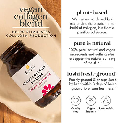 Fushi Vegan Collagen Booster, Vegan Amino Acids, with Vitamin C, E, Biotin FushiUS supplements