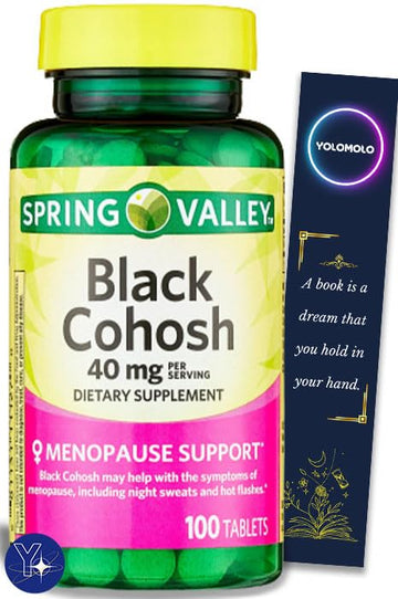 Black Cohosh Menopause Support Dietary Supplement Tablets Spring Valley YOLOMOLOAu supplements