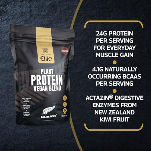Healthspan Elite All Blacks Plant Protein Vegan Blend (750g) | 23g Protein Per Serving Healthspan EliteAu supplements