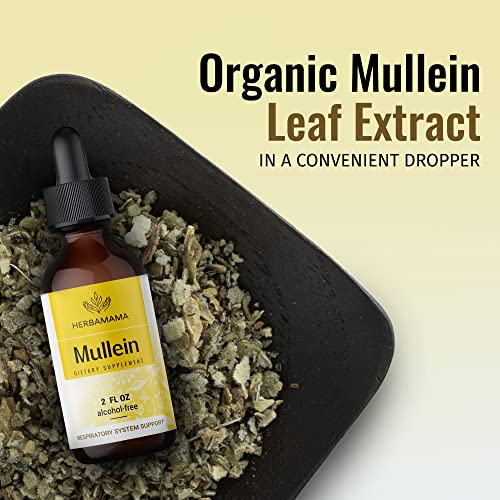 Mullein Leaf Tincture - Lung Cleanse - Vegan Lung Detox - Respiratory Health HERBAMAMAAu supplements