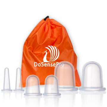 Cupping Kit for Massage Therapy - by DoSensePro, Cupping Set of 6 Professional Silicone Cups DoSenseProAu supplements