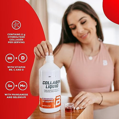 BioTechUSA Collagen Liquid, Flavored Dietary Supplement Drink with Collagen, Vitamins BioTechUSAUS supplements