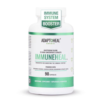 ADAPTOHEAL - Immuneheal – Adaptogen, Immune System Booster Supplement with Schisandra Chinensis, Ginseng and Mushroom Extract (90 Capsules) ADAPTOHEALAu supplements