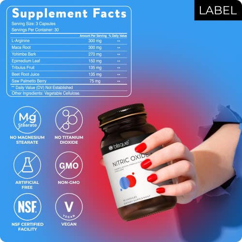 Blisque – Natural Nitric Oxide Booster Supplement for Blood Flow Support and Circulation BlisqueUS supplements