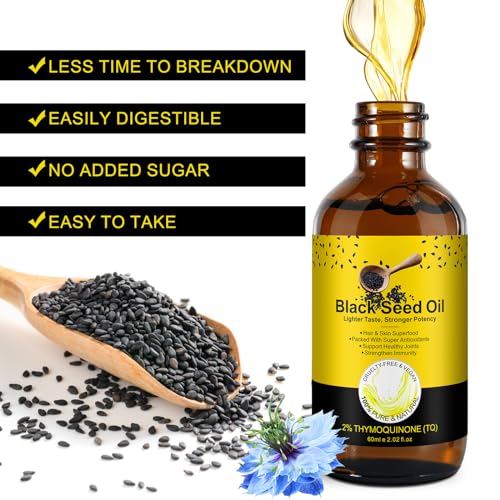 2 Pack Black Seed Oil, Organic Cold Pressed Unrefined Black Seed Oil, Pure Natural Black BDBFZCFPAu supplements