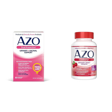 AZO Dual Protection | Urinary + Vaginal Support* | Prebiotic Plus Clinically Proven Women AZOAu supplements