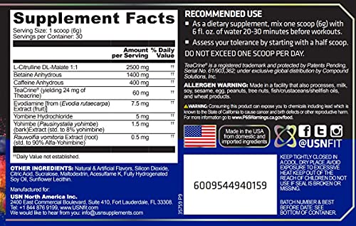 USN 3XT Max Pre-Workout Supplement Drink Mix Powder for Energy, Endurance and Pump USNAu supplements