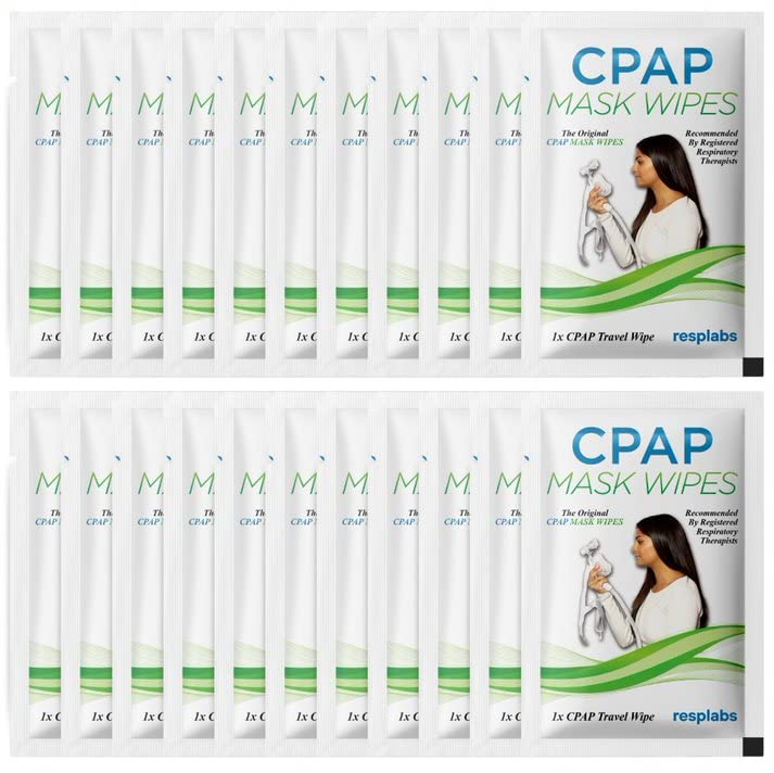 resplabs CPAP Mask Cleaning Wipes - Unscented, Alcohol-Free Cleaner RespLabs Medical Inc.Au supplements