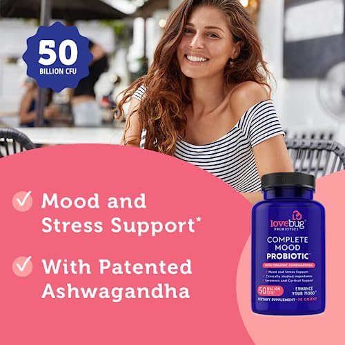 Lovebug Complete Mood Probiotic | 10 Clinically Studied Probiotic Strains & Patented lovebug PROBIOTICSAu supplements