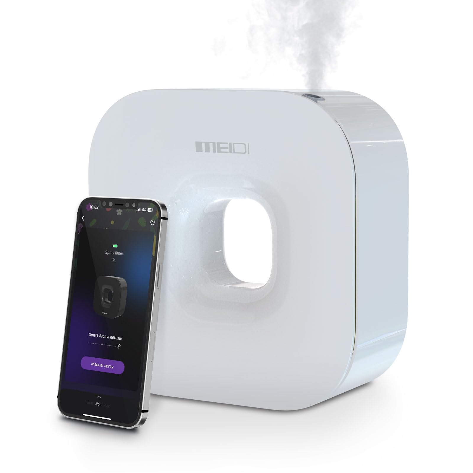 MEIDI Waterless Essential Oil Diffuser - Bluetooth Cordless Aromatherapy Diffuser with App Control MEIDIAu supplements