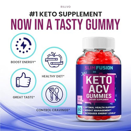 Slim Fusion Keto ACV Gummies - Keto SlimFusion ACV Advanced Formula Plus Apple Cider RillvoUS supplements