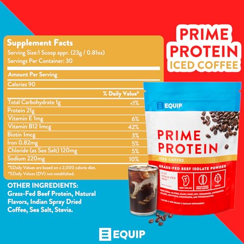 Equip Foods Prime Protein - Grass Fed Beef Protein Powder Isolate - Paleo and Keto EquipUS supplements
