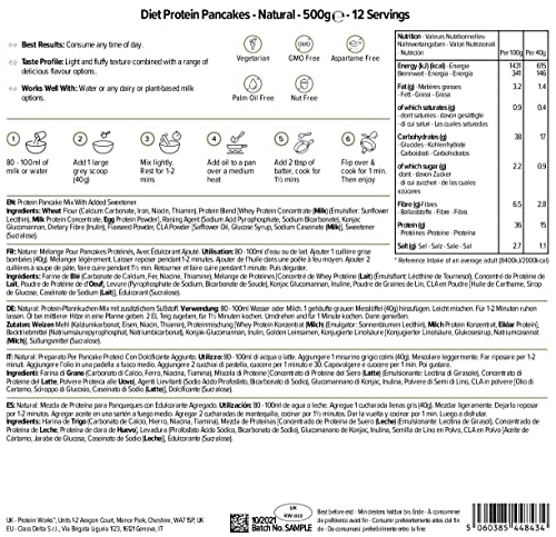 Protein Works - Diet Protein Pancake Mix | 135 Calories Per Serving | Low Sugar Protein Pancake Mix Protein WorksAu supplements