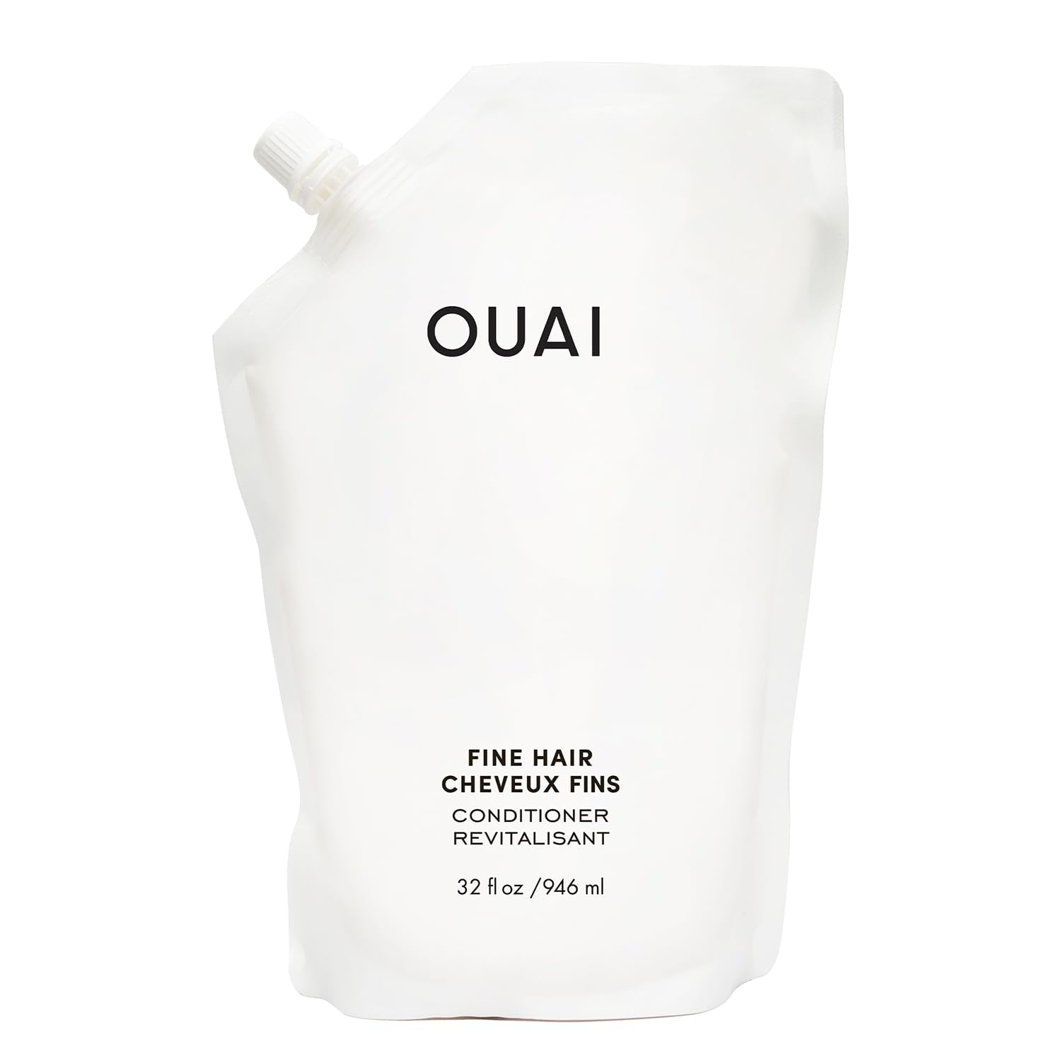 OUAI Fine Hair Conditioner Refill - Volumizing Conditioner Made with Keratin, Biotin and Chia Seed Oil - Adds Softness, Bounce and Volume - Free from Parabens, Sulfates, and Phthalates (32 Oz) OUAIAu supplements