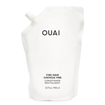 OUAI Fine Hair Conditioner Refill - Volumizing Conditioner Made with Keratin, Biotin and Chia Seed Oil - Adds Softness, Bounce and Volume - Free from Parabens, Sulfates, and Phthalates (32 Oz) OUAIAu supplements