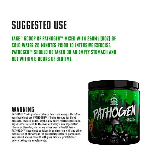 Outbreak Nutrition Pathogen Pre Workout with Beta-Alanine, Energy Boosting Muscle Outbreak NutritionAu supplements