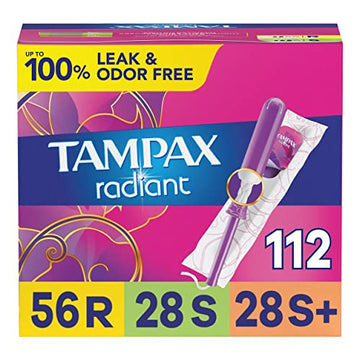 Tampax Radiant Tampons Multipack, Regular/Super/Super Plus Absorbency, With Leakguard Braid TampaxAu supplements