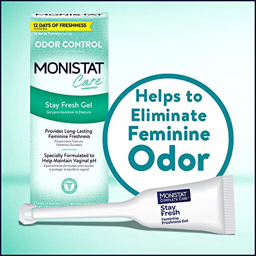 Monistat Stay Fresh Gel, Odor Eliminating Gel for Feminine Care, Fragrance Free Vaginal Gel, Prefilled MonistatAu supplements