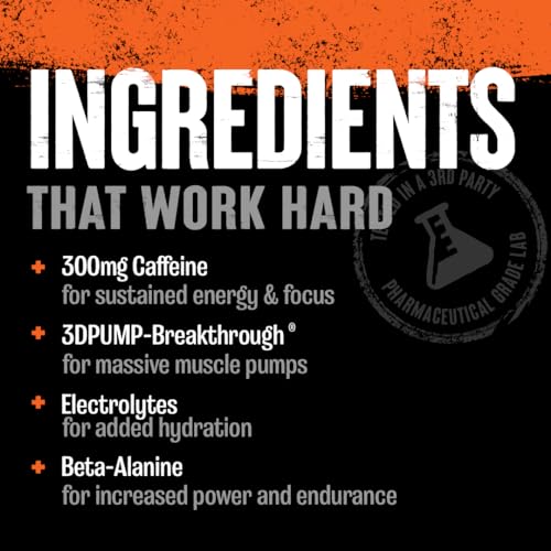 Animal Primal Muscle Hydration + Preworkout Powder – Contains Beta Alanine, 3DPump AnimalAu supplements