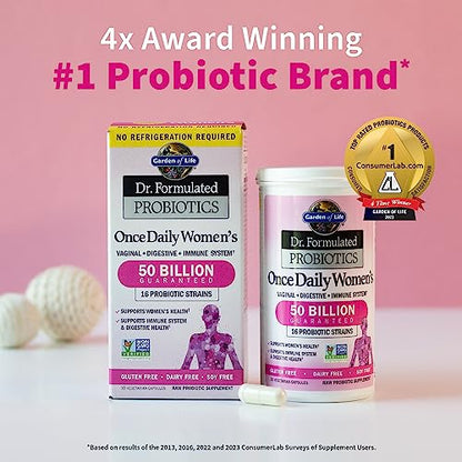 Garden of Life, Dr. Formulated Women's Probiotics Once Daily, 16 Strains, 50 Billion Garden of LifeUS supplements