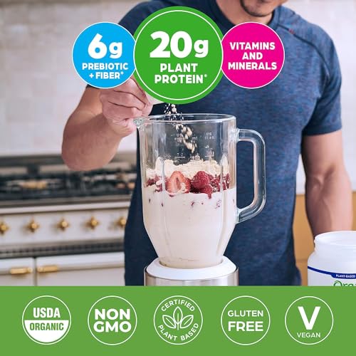 Orgain Organic Vegan Meal Replacement Protein Powder, Vanilla Bean - 20g Plant Based OrgainUS supplements