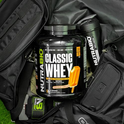 NutraBio Classic Whey Protein Powder- 25G of Protein Per Scoop - Full-Spectrum Amino NutraBioUS supplements