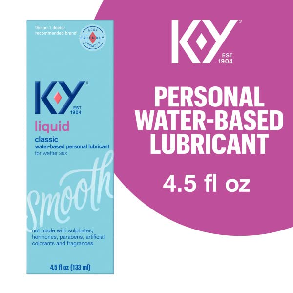 K-Y Liquid Personal Lubricant, Natural Feeling Water Based Lube For Women, Men & Couples K-YUS supplements