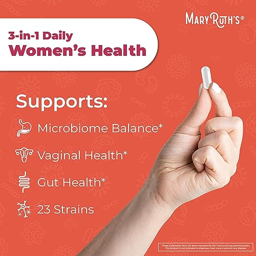 MaryRuth's 3-in-1 Daily Health Probiotics for Women | Clinically Tested | Hormone Support MaryRuth OrganicsAu supplements
