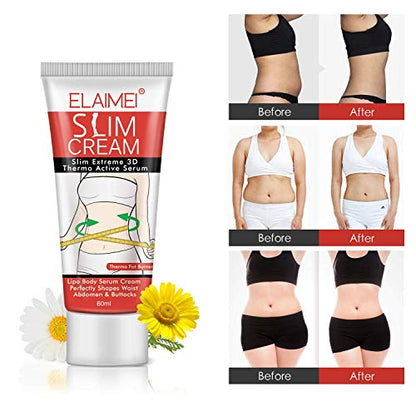 Slim Cream, (2 pack) Slim Extreme Cellulite Slimming & Firming Cream Body Fat Burning McukvUS supplements