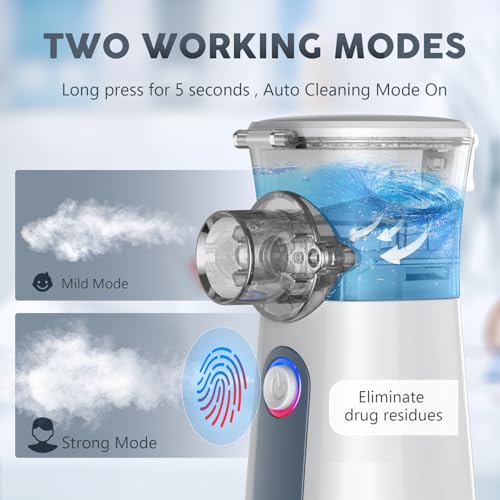 Compact Portable Nebulizer, Mesh Nebulizer, auto-Cleaning Handheld Nebulizer DornvapUS supplements