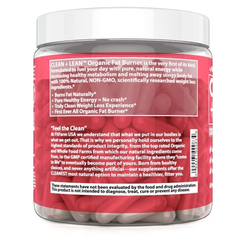 Clean+Lean-Organic Fat Burner by FitFarm USA - Worlds First Organic Fat Burner Supports FIT FARM USAAu supplements