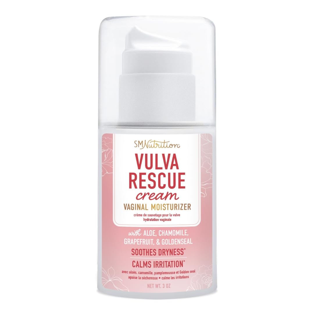 Vulva Rescue Moisturizer Cream | 3oz. PUMP | Soothes Vaginal Itch & Dryness | No Estrogen or Fragrance SMNutritionAu supplements