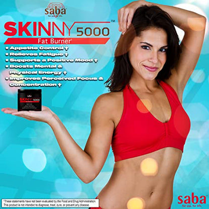 Saba Skinny 5000 -Fat Loss -Weight Loss-Appetite Control -Mild Jitter-Free Energy- Focus SabaUS supplements