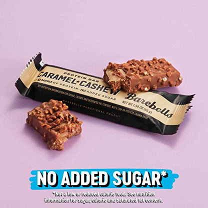 Barebells Protein Bars Caramel Cashew - 12 Count, 1.9oz Bars with 20g of High Protein BAREBELLSUS supplements