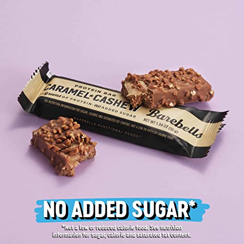 Barebells Protein Bars Caramel Cashew - 12 Count, 1.9oz Bars with 20g of High Protein BAREBELLSUS supplements