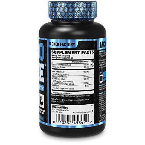 Jacked Factory N.O. XT Nitric Oxide Supplement, Build-XT Muscle Builder, & Androsurge Jacked FactoryUS supplements