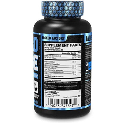 Jacked Factory N.O. XT Nitric Oxide Supplement, Build-XT Muscle Builder, & Androsurge Jacked FactoryUS supplements