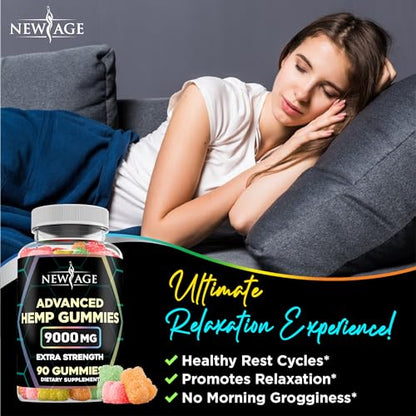 NEW AGE Naturals Advanced Hemp Gummies - Natural Hemp Oil Infused Gummies NEW AGEUS supplements