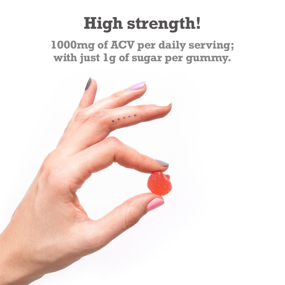 Apple Cider Vinegar Gummies with The Mother 1000mg Enhanced with Vitamin B12 & Folic Free SoulUS supplements