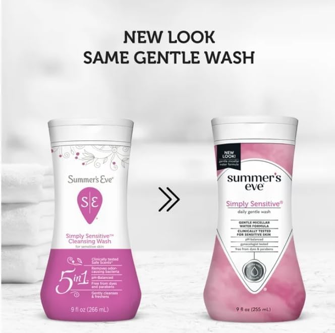 Summer's Eve Cleansing Wash | Simply Sensitive | 9 Ounce | pH-Balanced | Dermatologist & Gynecologist Summer's EveAu supplements