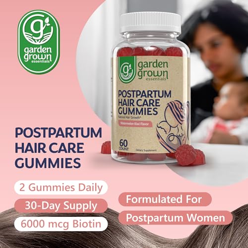 Womens Postpartum Hair Loss Gummies - Formuated for Postnatal Hair Care, Growth Garden Grown EssentialsAu supplements