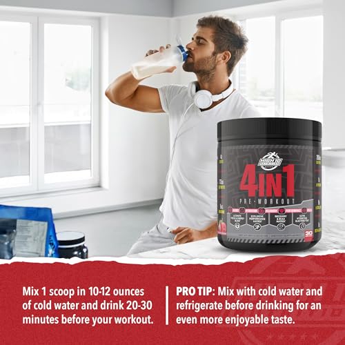 High IQ Nutrition 4 in 1 Lychee Flavored Pre Workout Powder 200mg Caffeine | Energy, Focus High IQ NutritionAu supplements